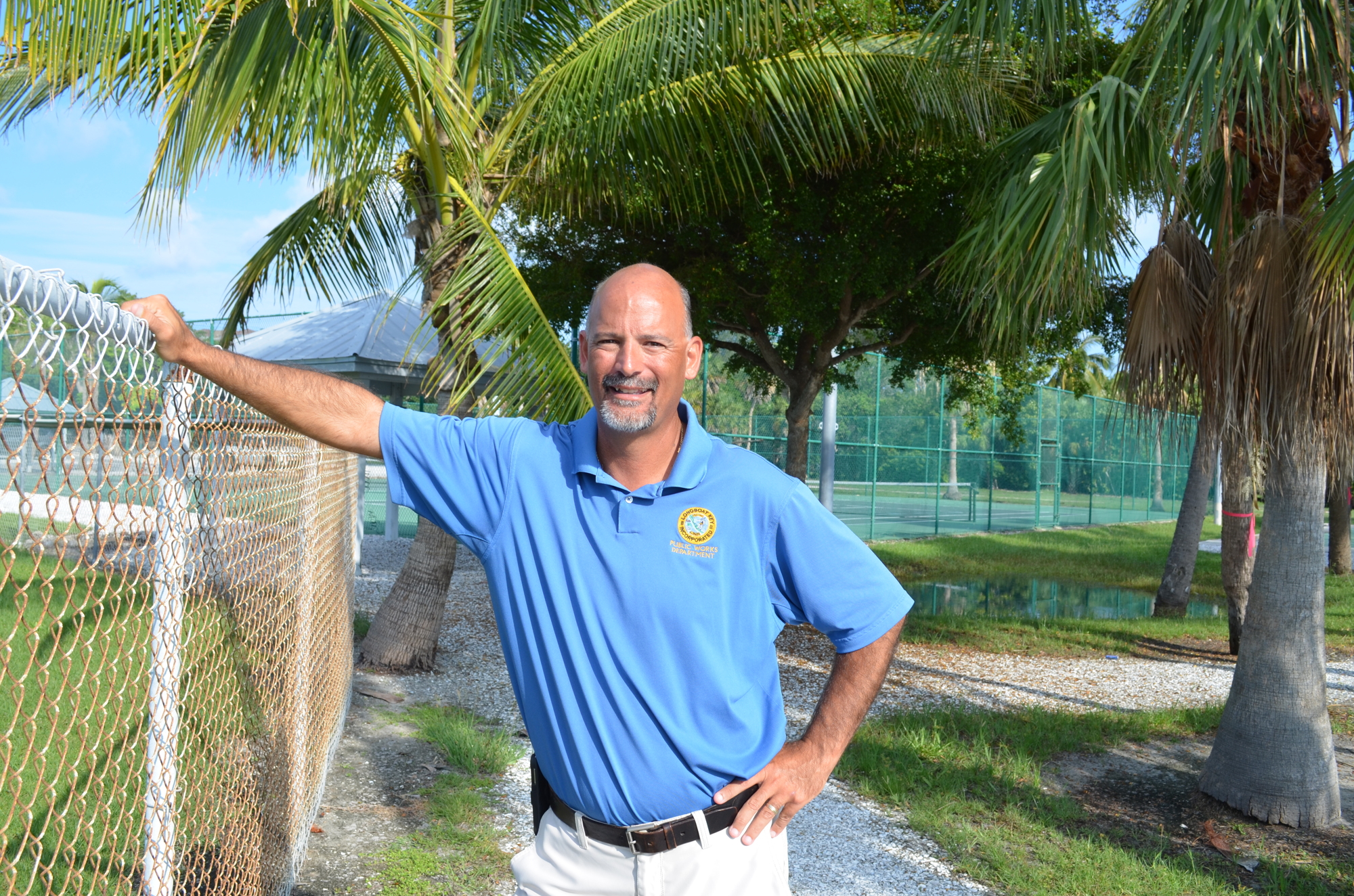 Streets, Facilities and Parks and Recreation Manager Mark Richardson has been the town’s point man on peacock removal.