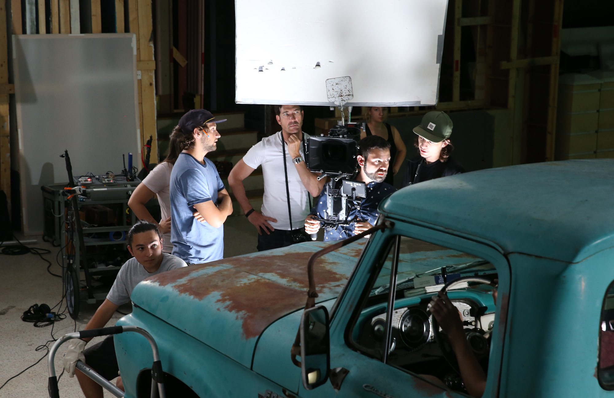 Dylan McDermott works with Ringling students and alum on his locally shot web series, 