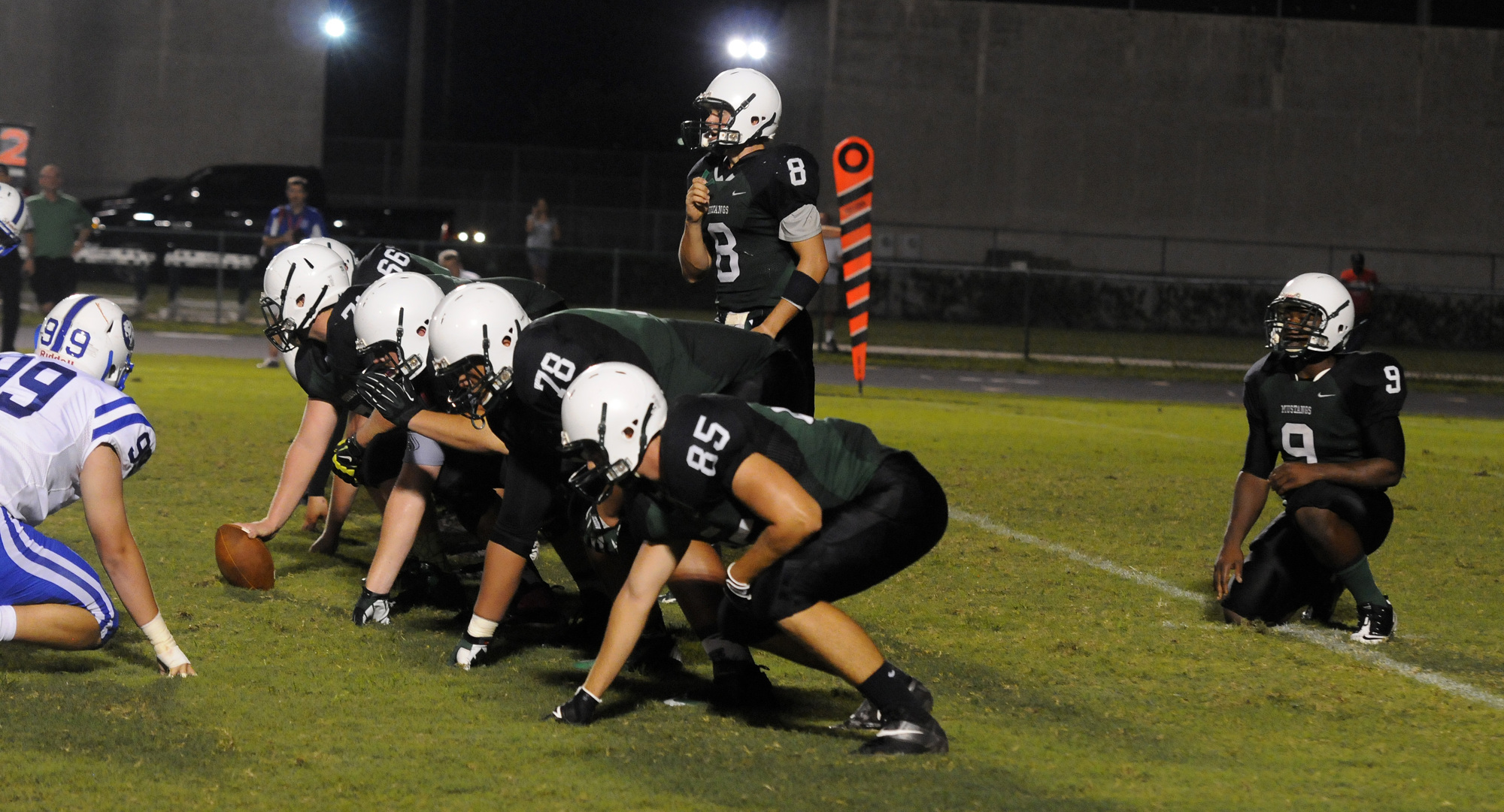 Lakewood Ranch lineman Sam Jackson, No. 78, hopes to lead the Mustangs back to the playoffs.