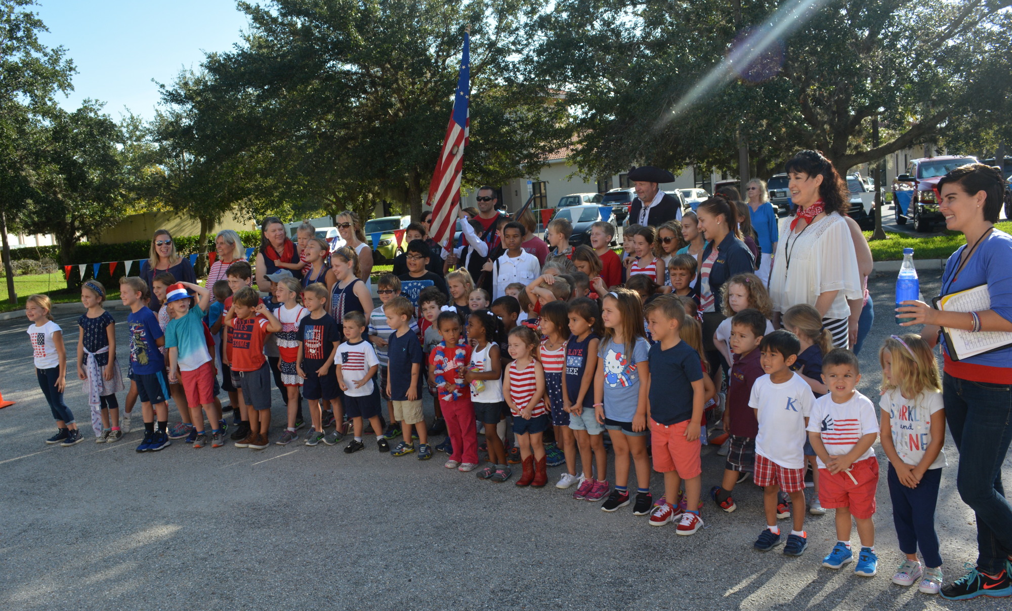 A brief ceremony was held to celebrate Patriot Day.