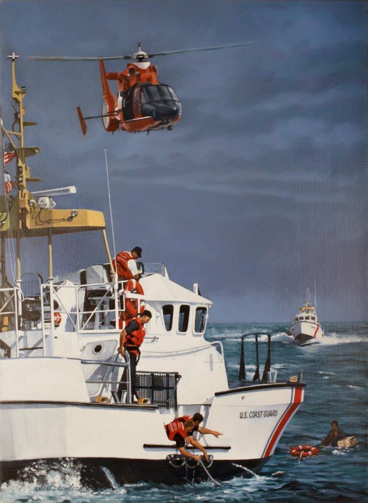 Robert Semler’s painting, “Guardians of the Sea,” recently earned the George Gray Award for Artistic Excellence.