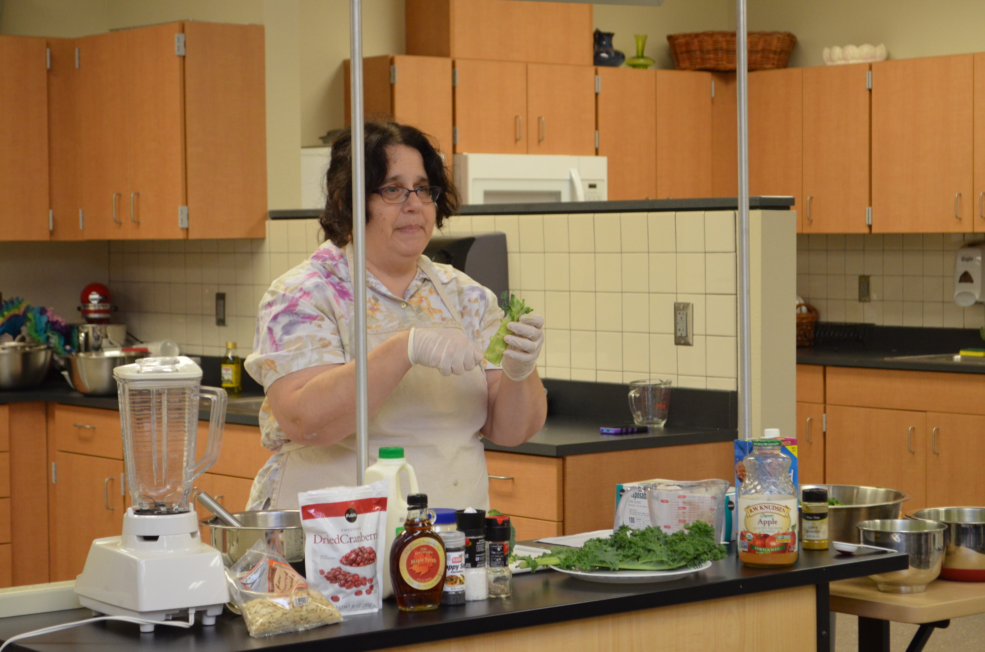 Instructor Robin Rosen leads the class demonstration during the Lifelong Learning Showcase at Suncoast Technical College Friday, Sept. 16.
