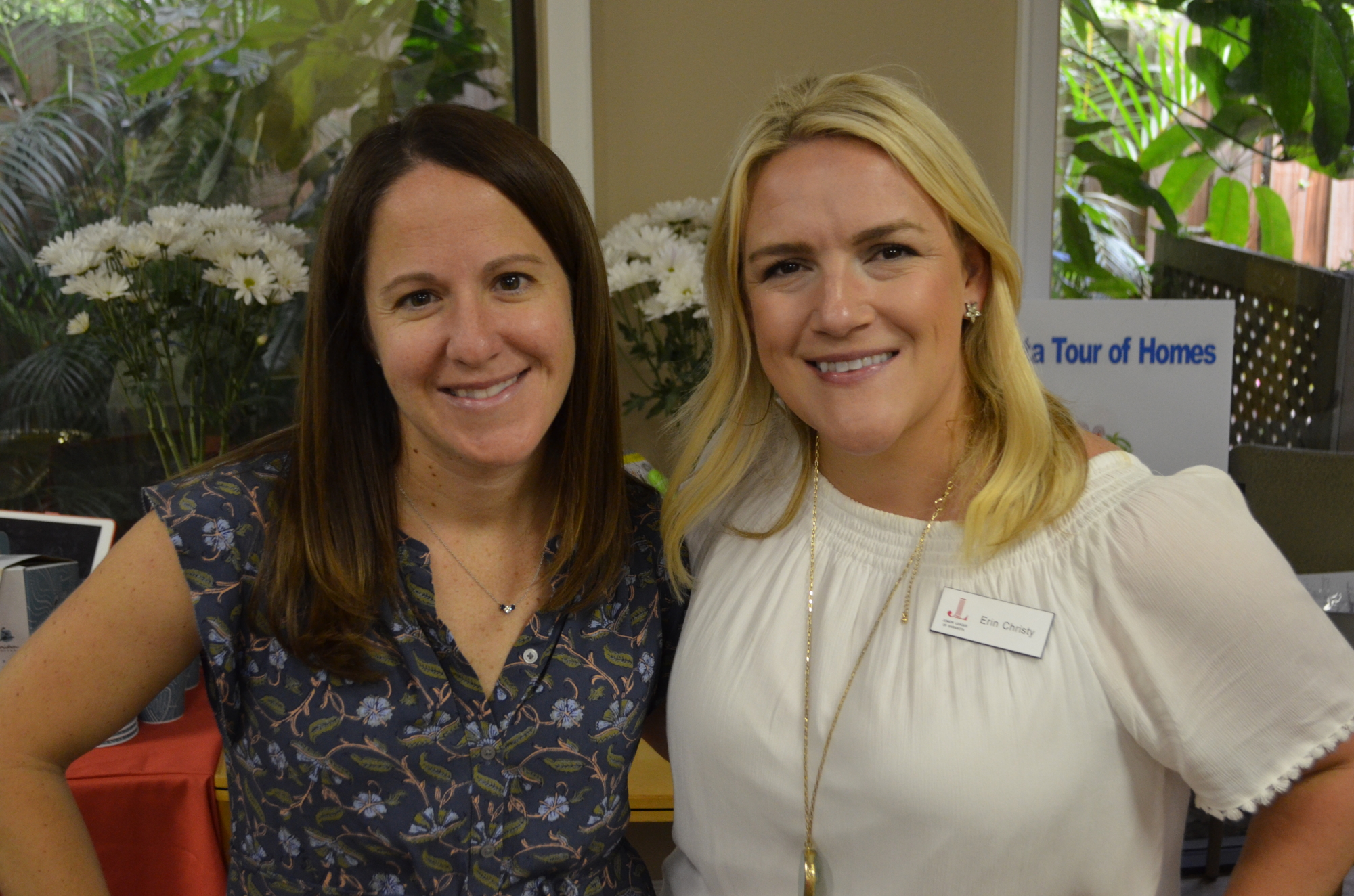 Event Organizer Shannon Hankin and Erin Christy were all smiles at the Junior League of Sarasota July Meet & Greet on Saturday, July 9.