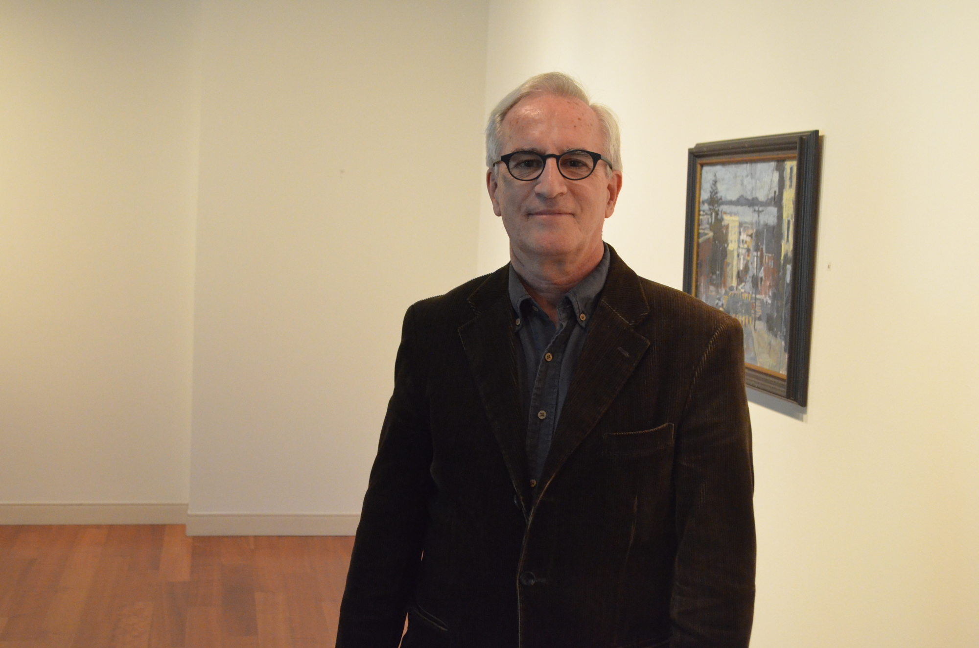 Mark Ormond curated the exhibit with the intent of challenging the perspective of the viewer. Photo by Niki Kottmann.
