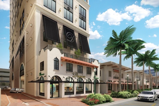 When construction begins on the DeMarcay on Palm, the builder will be required to maintain the facade of the historic DeMarcay Hotel.