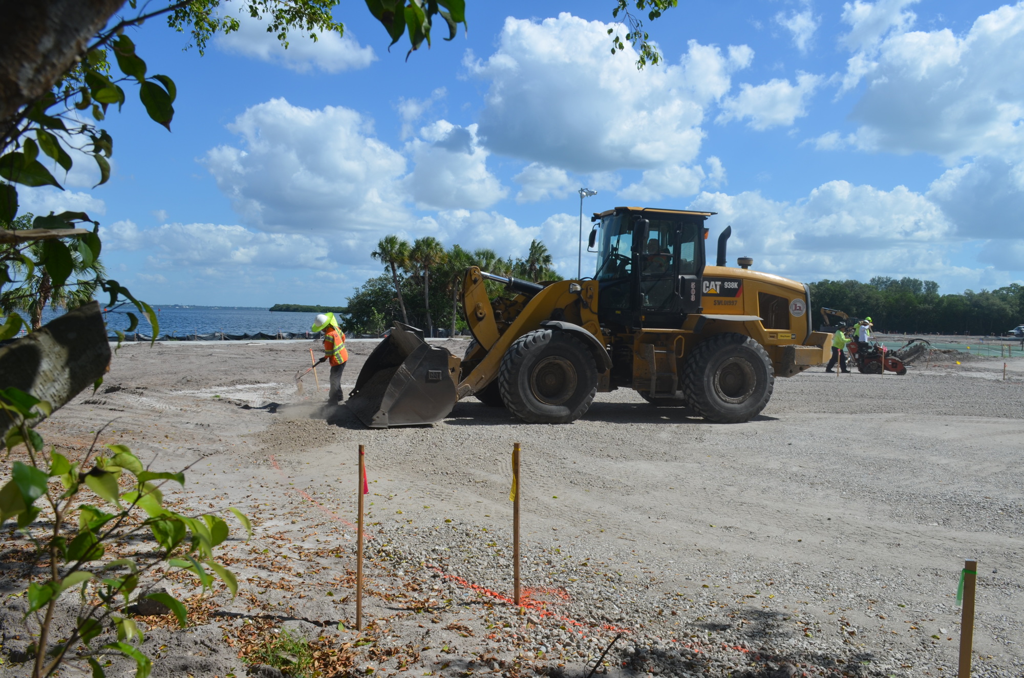 Park grading preceded all the improvements now on site at Bayfront Park. Terry O'Connor