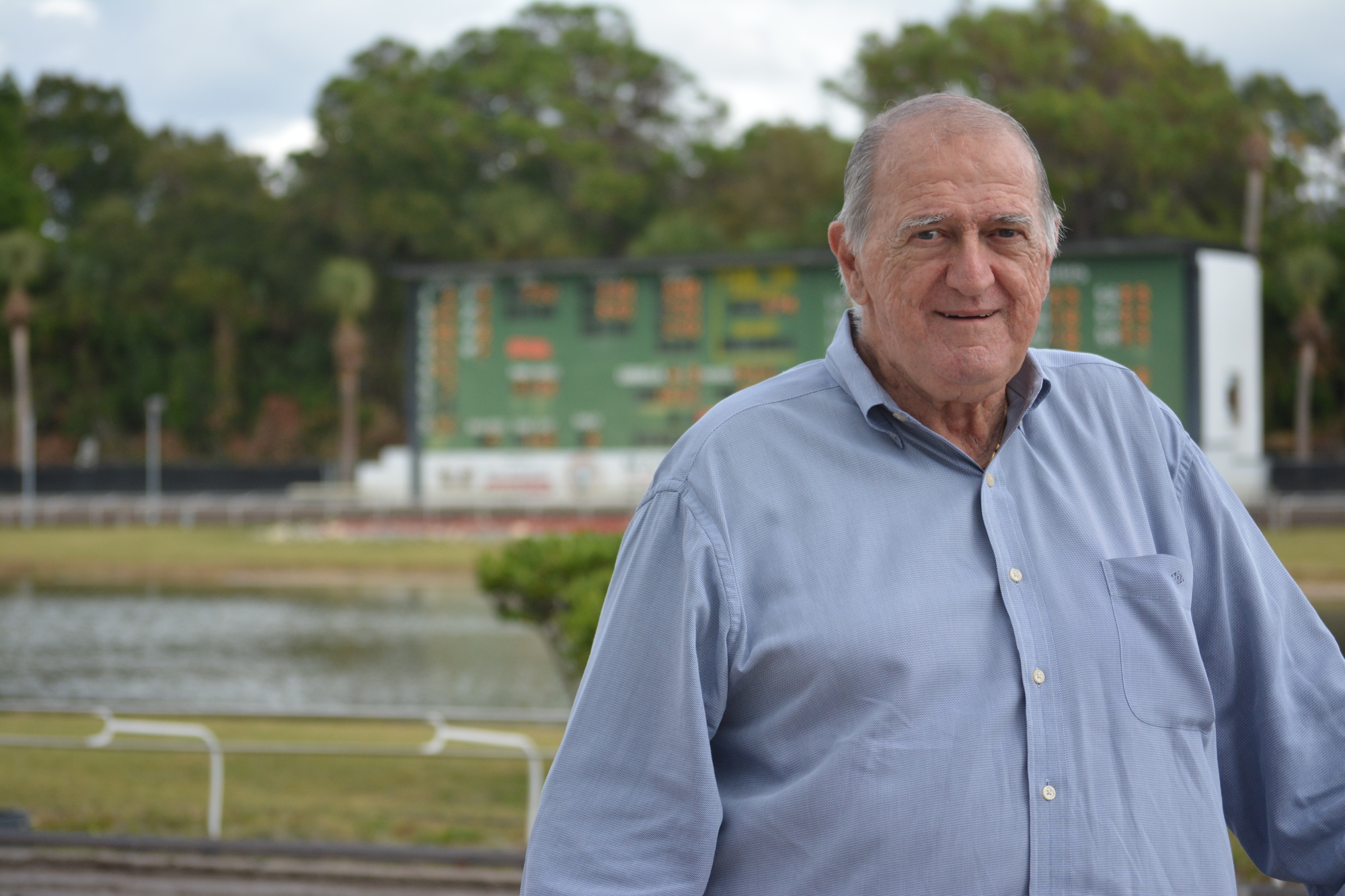 Thomas Bowersox has worked in greyhound racing for 55 years.