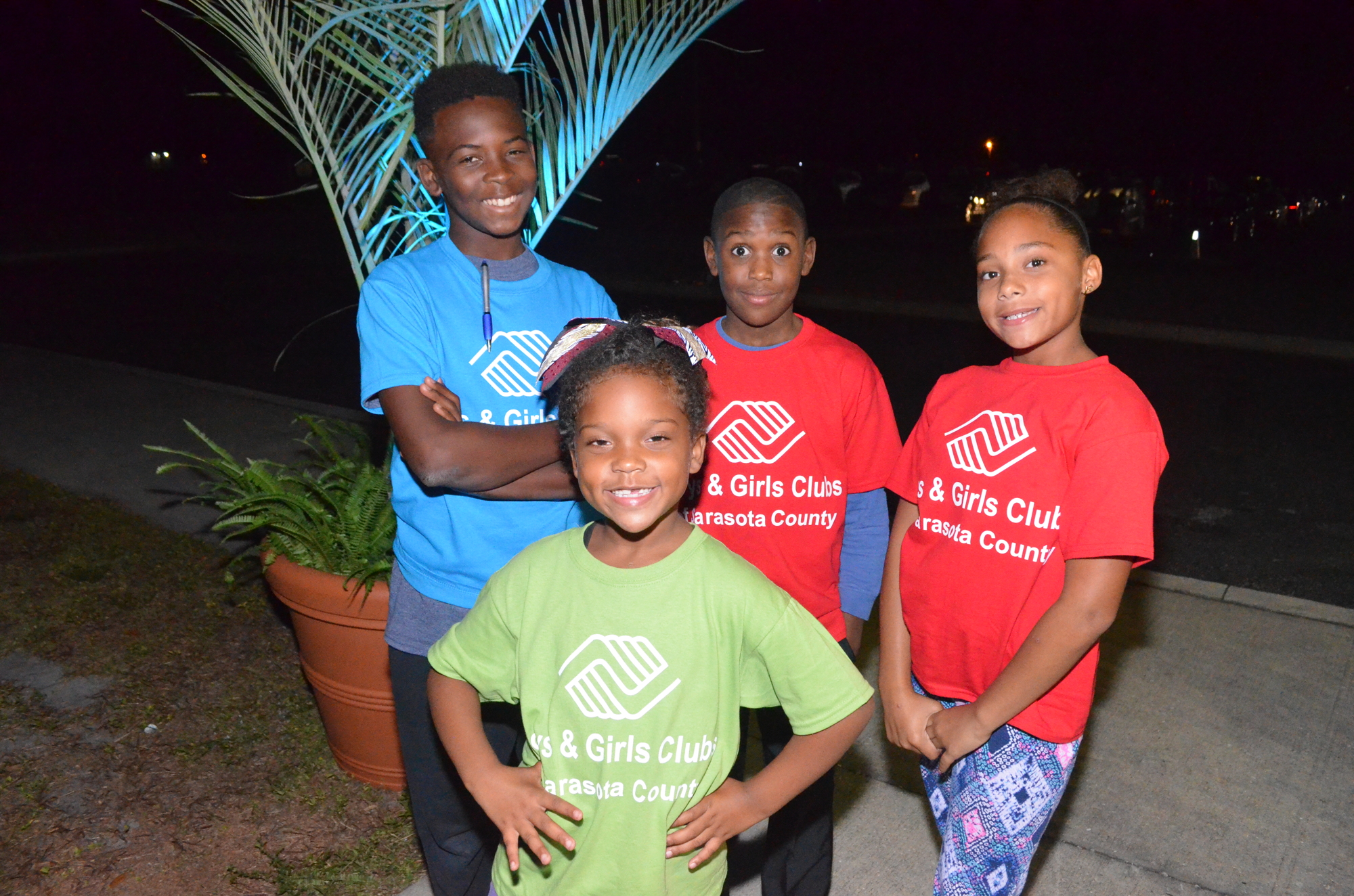 Cobie, 12, Ariana, 7, Lavondre,11, and Sydney, 10 served as the welcome/escort crew for the event. Photo by Niki Kottmann
