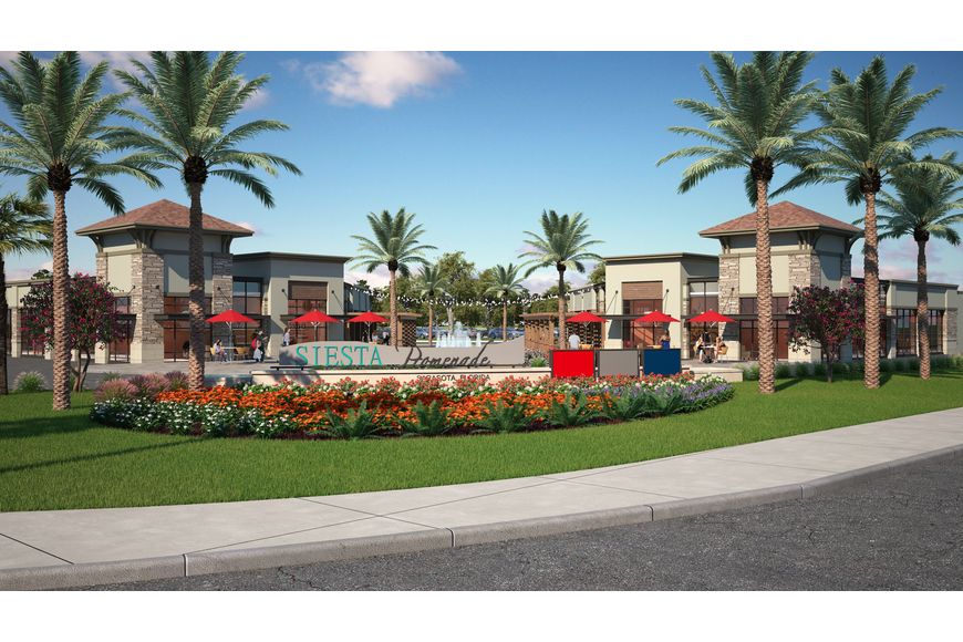 The county is asking Benderson for more information on its plans for Siesta Promenade before allowing the developer to proceed with the project.