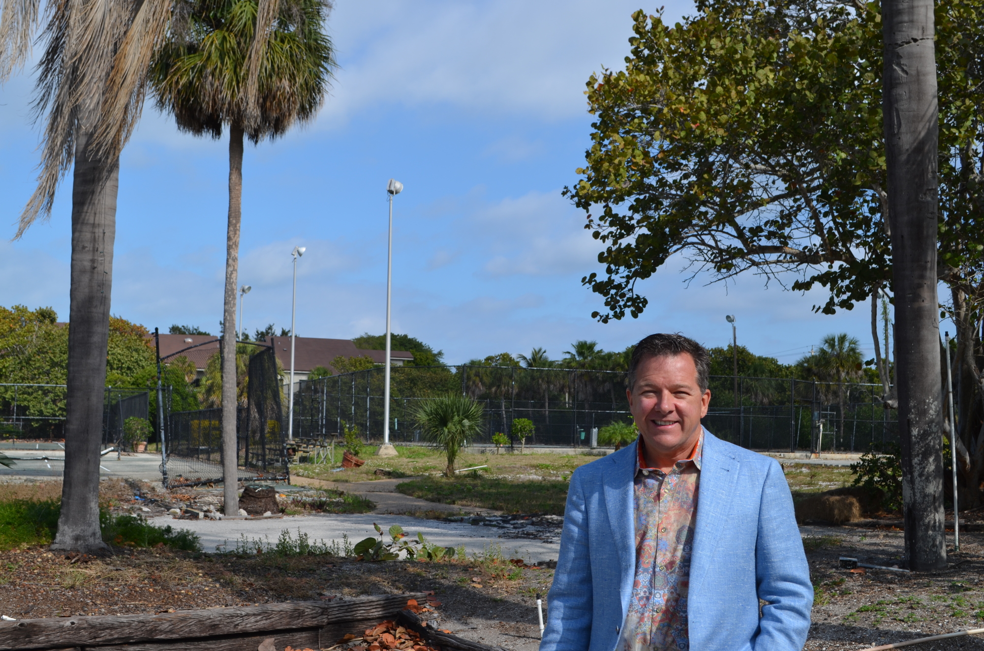 Chuck Whittall spoke with the Longboat Observer at the former Colony property on Wednesday morning. 