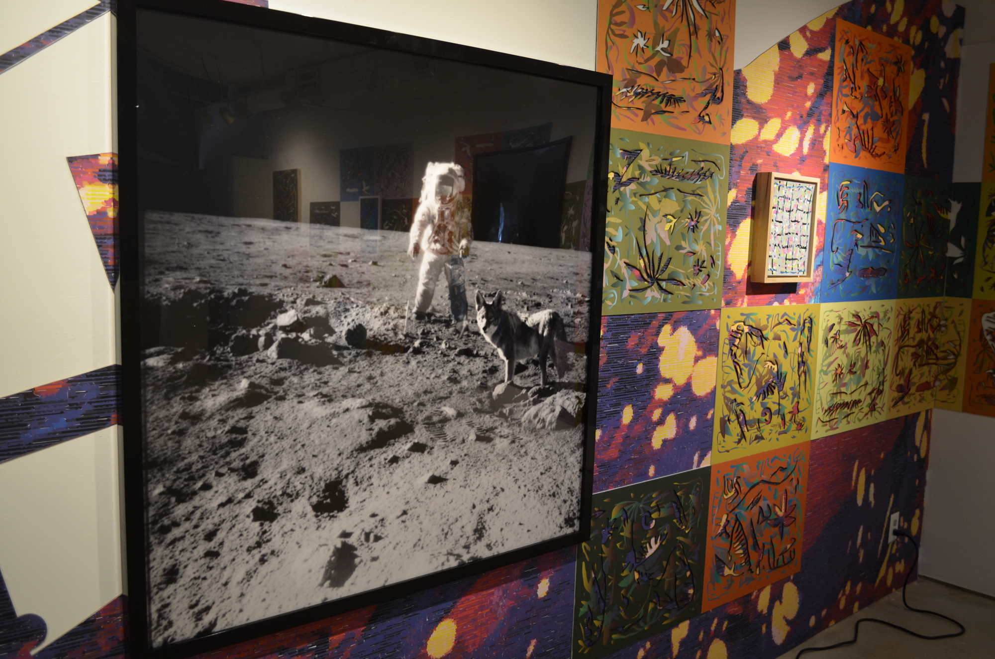 Shawn Petterson's work focuses on outer space as a hopeful frontier. 