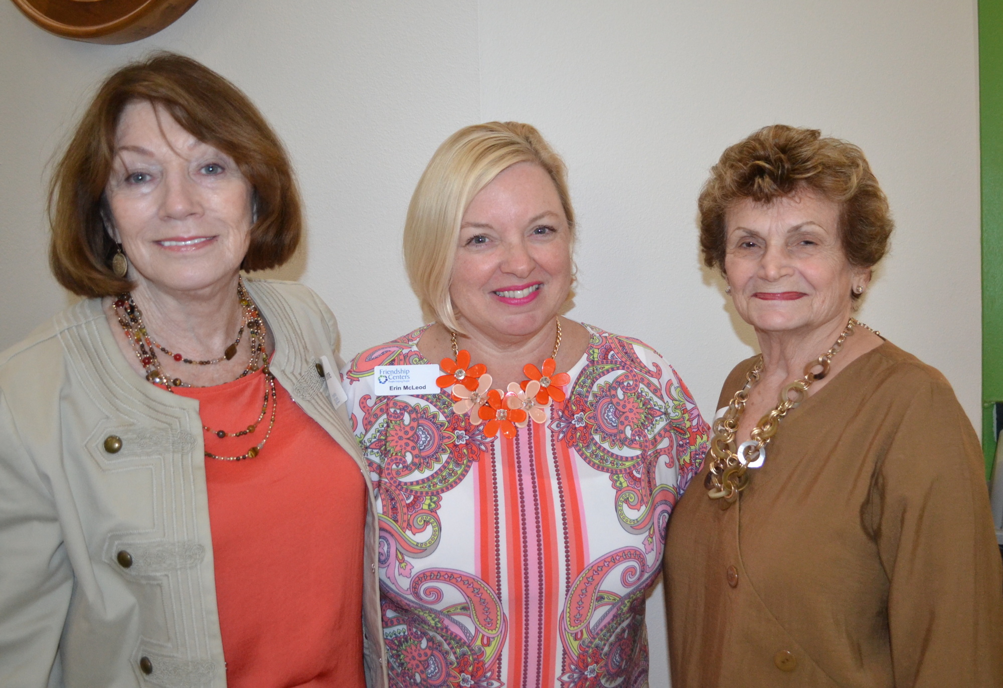 Eileen Devine, Friendship Centers President and CEO Erin McLeod and Kay Nissley — Photo courtesy of Molly Schechter
