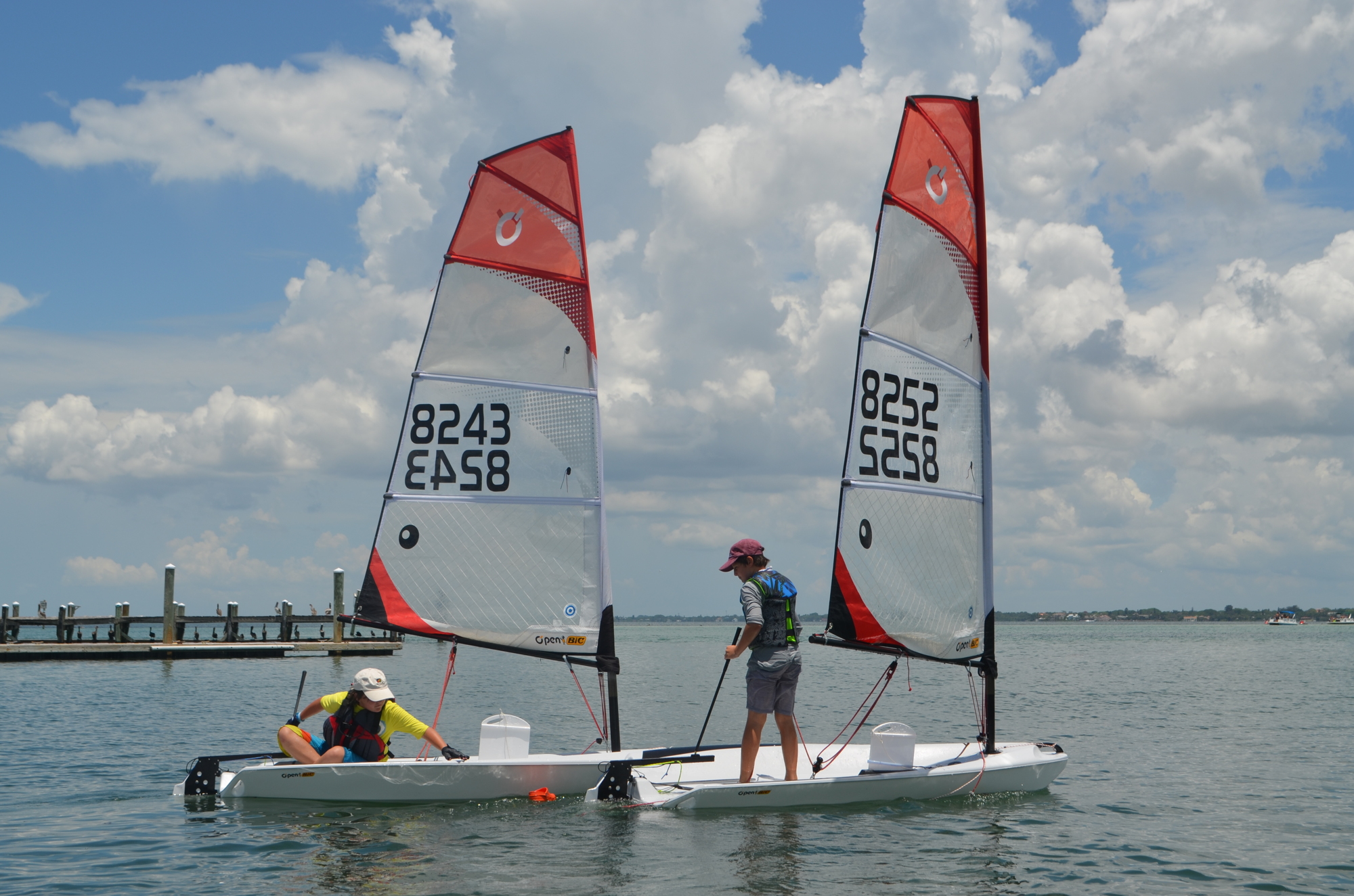 Sarasota Youth Sailing campers explore the Sarasota Bay during camp last summer. 