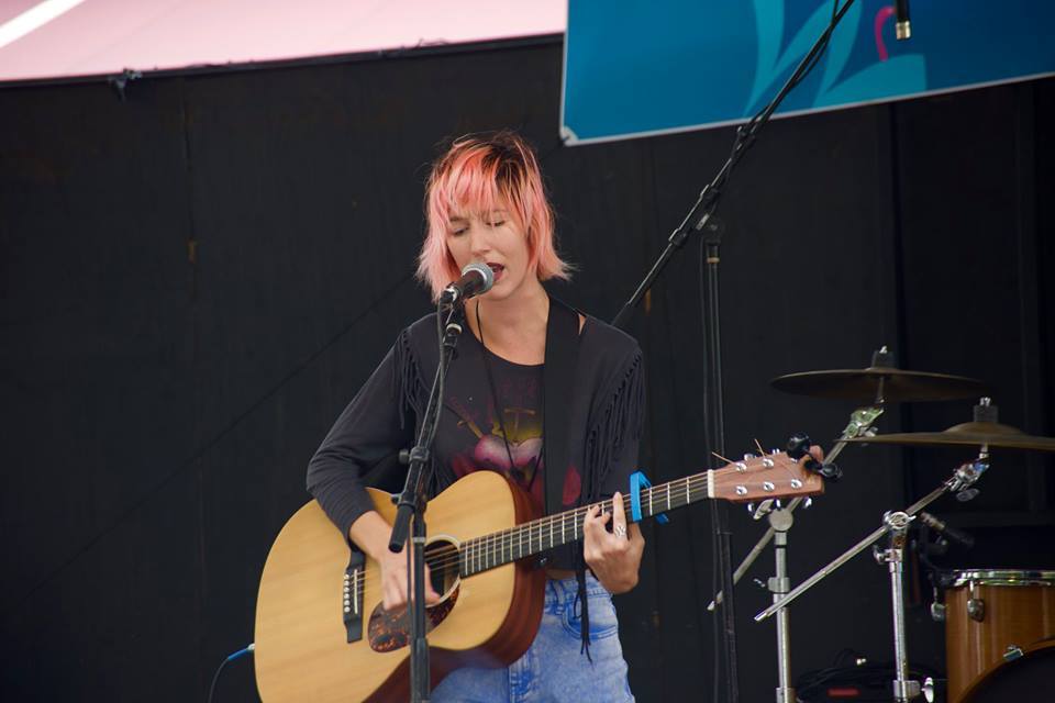 Lesa Silvermore at the Harvey Milk Festival supporting her debut full-length album. Photo courtesy of Trey Jones