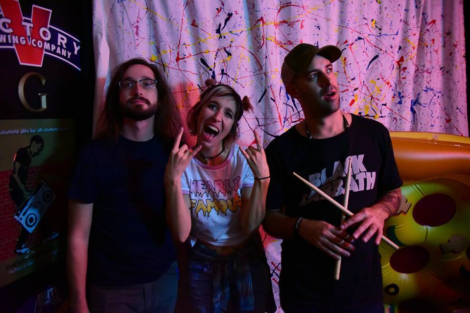 Josh Scheible, Lesa Silvermore and Dave Cornicelli celebrate at Growler’s Pub after Silvermore’s album-release party. Photos courtesy of Trey Jones