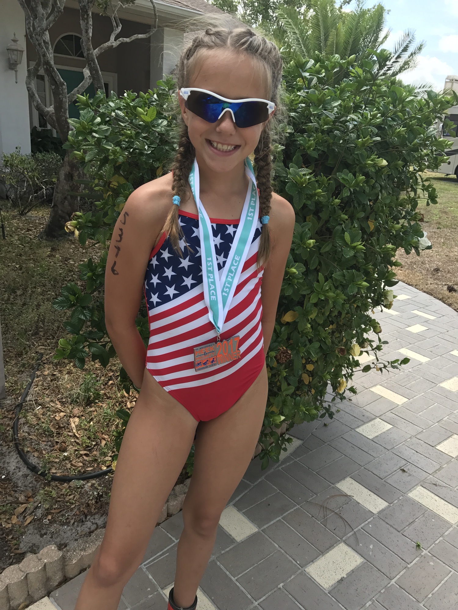 Abby Hite and her 2017 Meek and Mighty first-place medal. Courtesy photo.