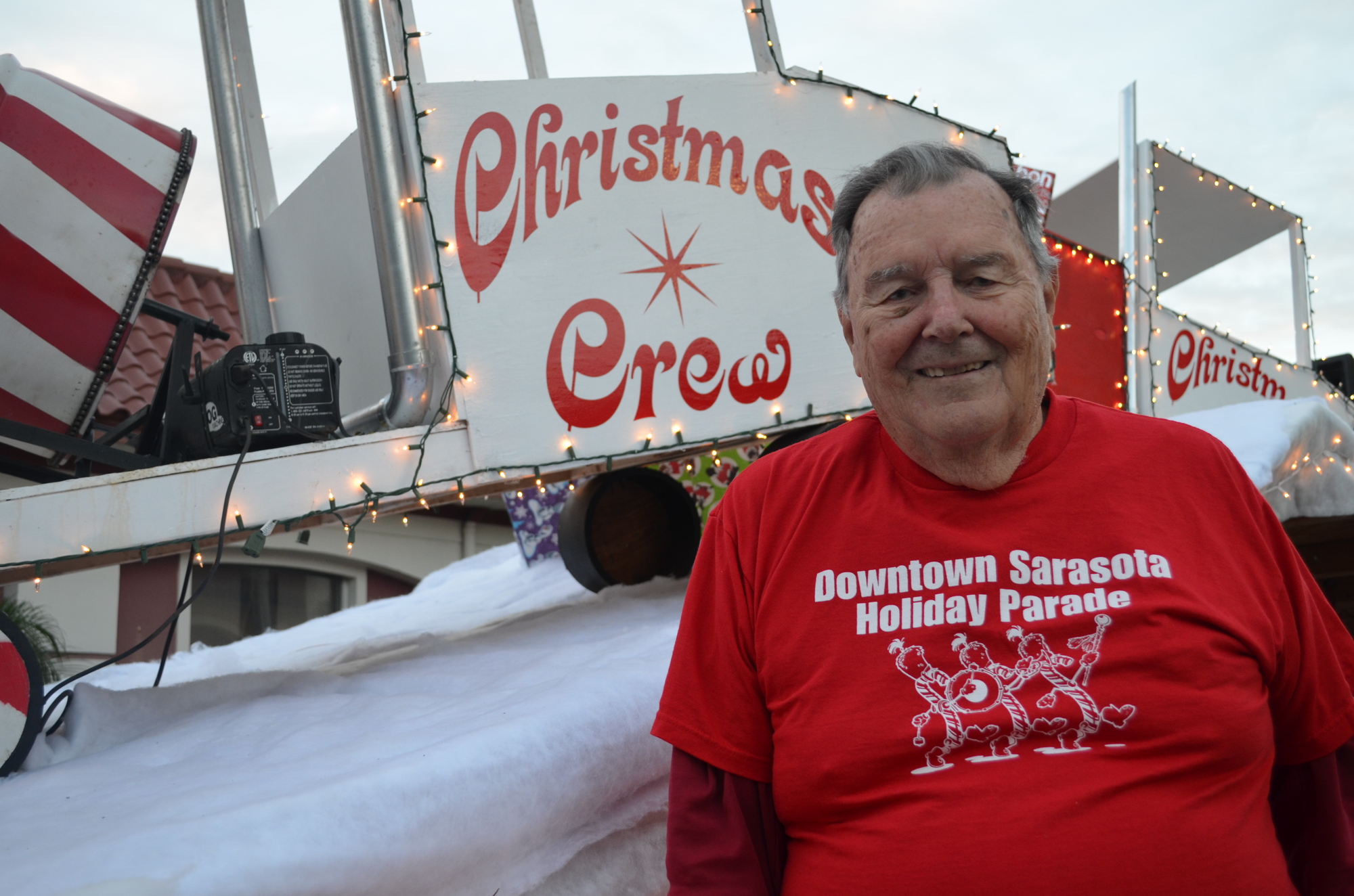 Paul Thorpe organized the Downtown Sarasota Holiday Parade through 2015, when he was 89.