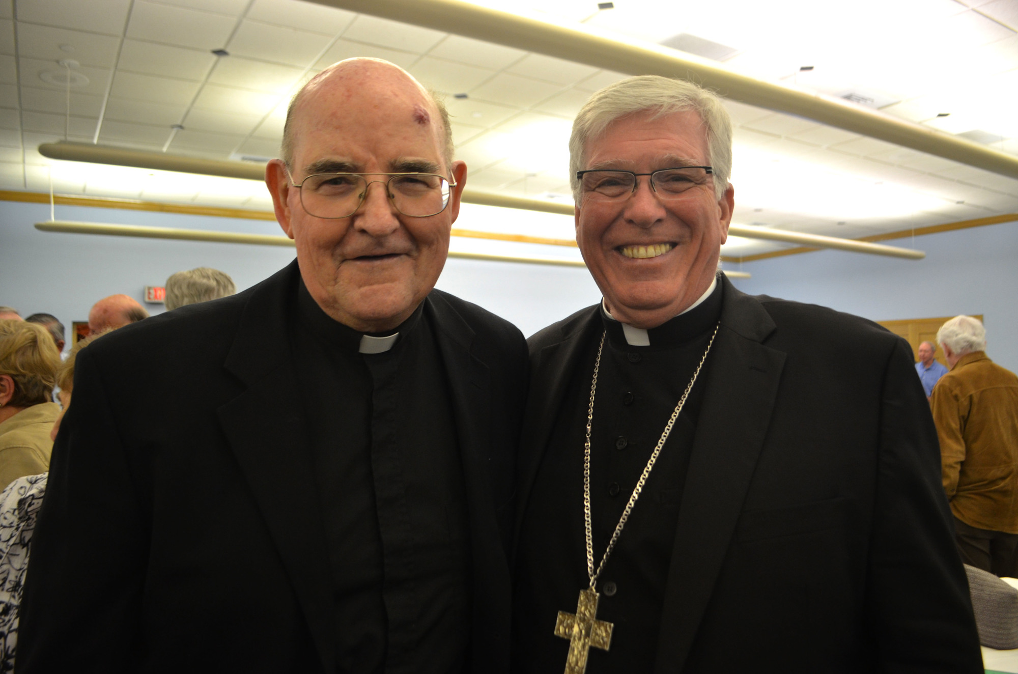 The Rev. Gerry Finegan Bishop Frank Dewane of the Diocese of Venice at Finegan's Golden Jubilee Celebration on May 7.