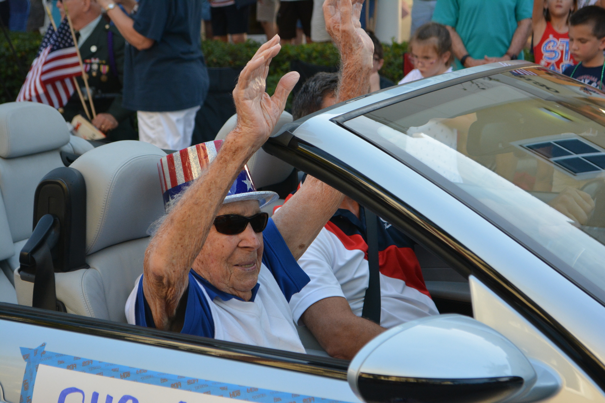 Gus Andreone had a ride in the Tribute to Heroes Parade in Lakewood Ranch.