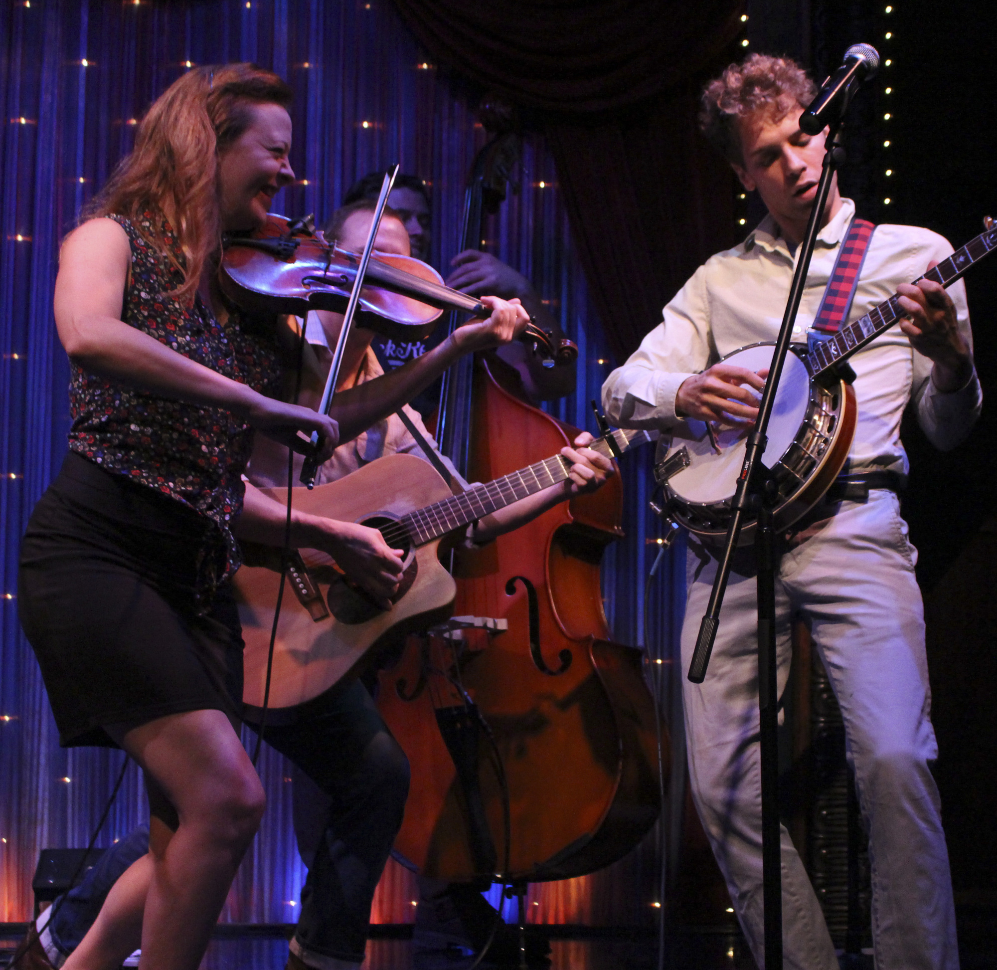The Blue Eyed Bettys play self-described harmony-driven string music. Photo by Alexandria Hill.
