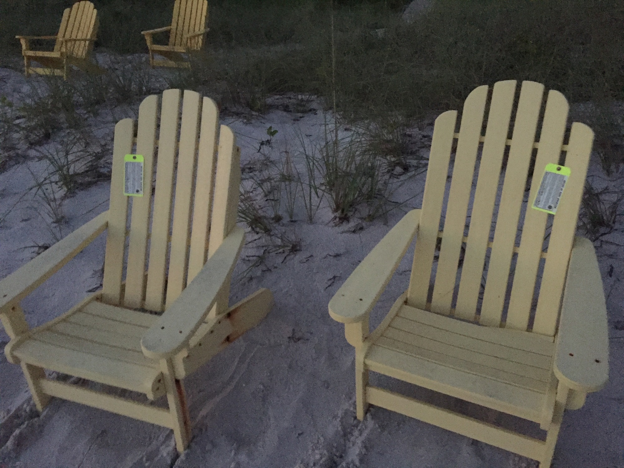 Key police impounded beach furniture for the first time in July. 