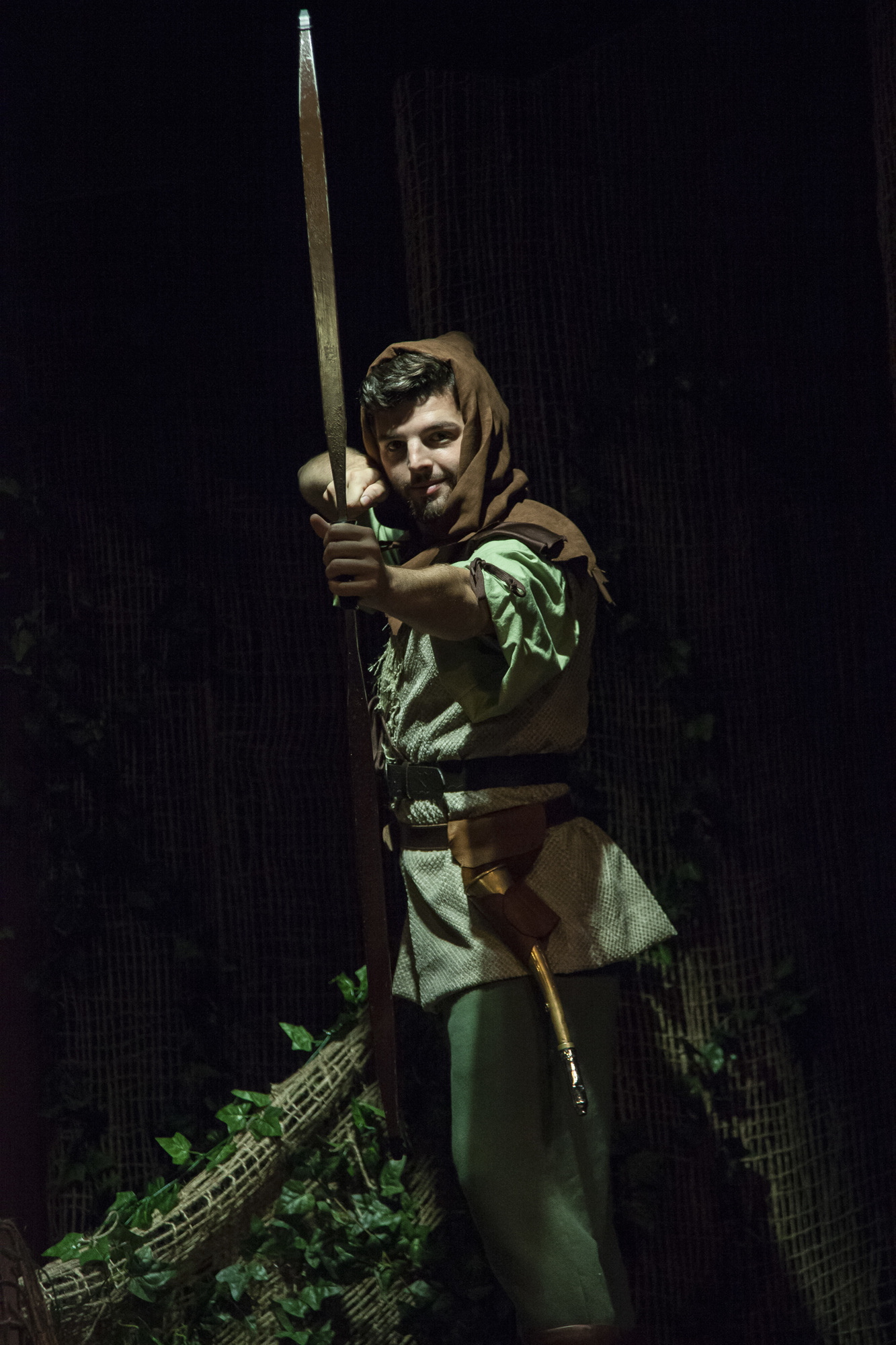 J Vance plays the role of Robin Hood in the Florida Studio Theatre production of the same name. Photo by Matthew Holler 