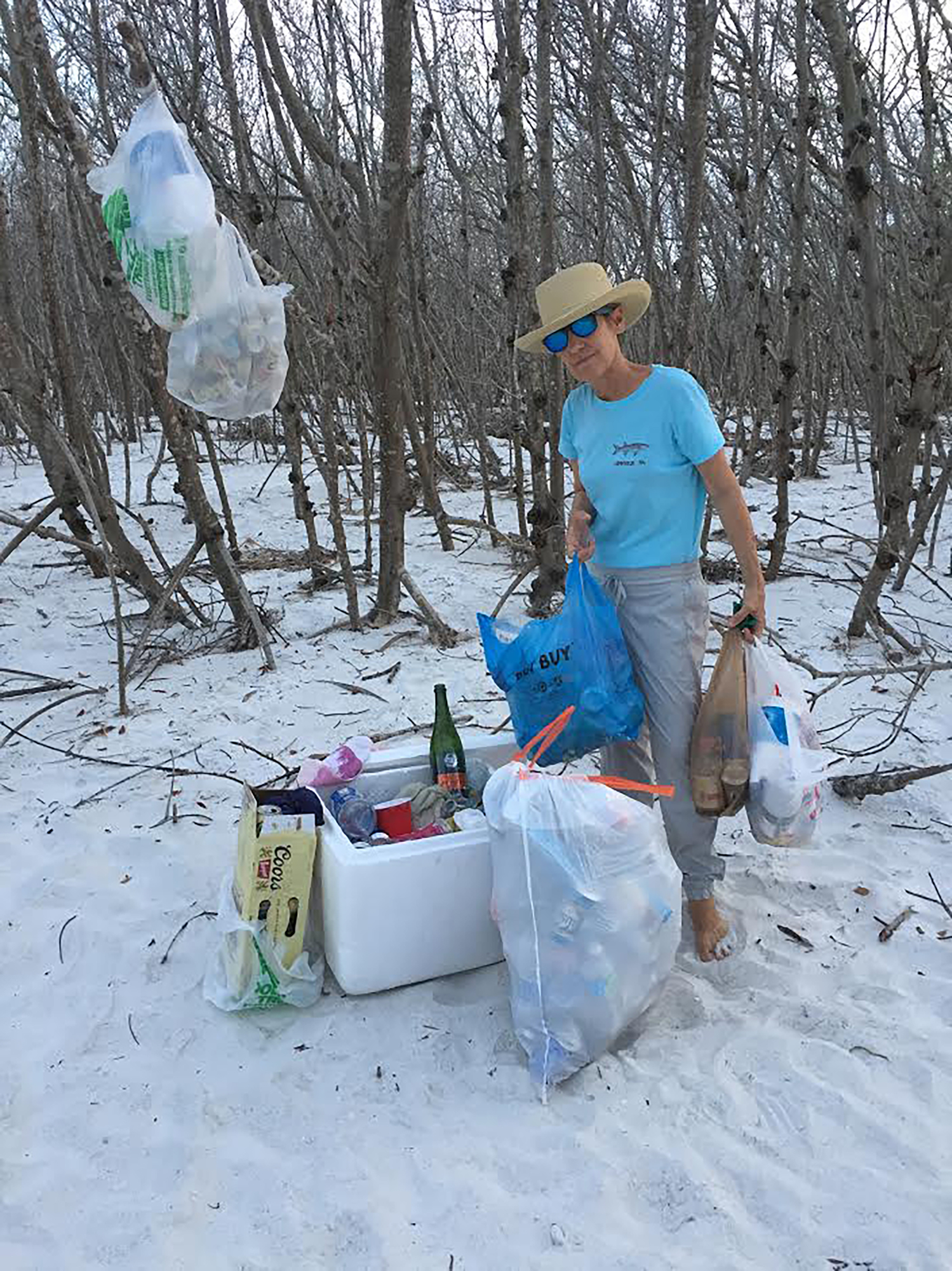 Trash was left on Beer Can Island beach over Memorial Day weekend.