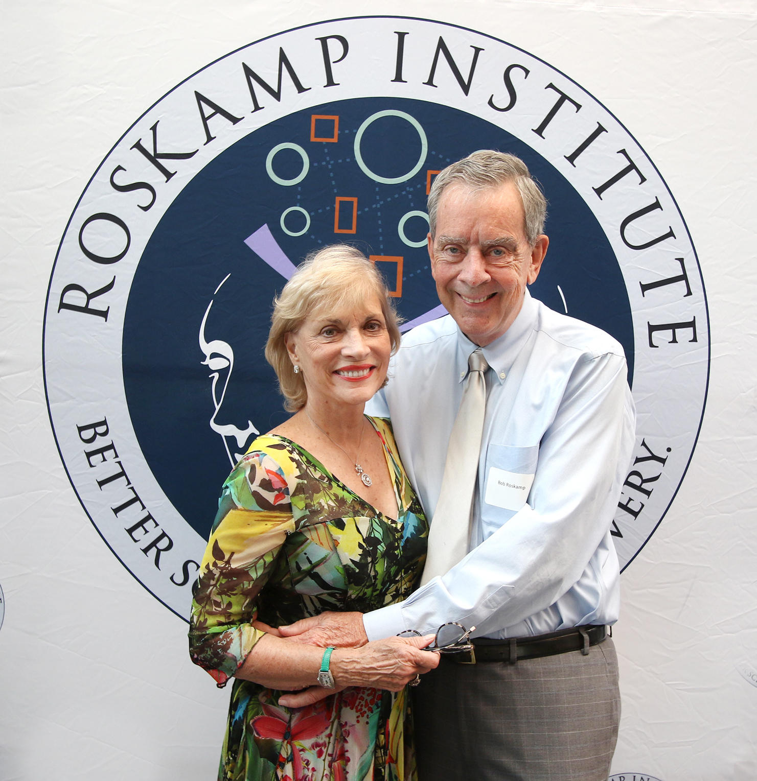 Diane and Bob Roskamp were all smiles at the Grey Matters Luncheon on Sept. 22 at Sarasota Yacht Club.