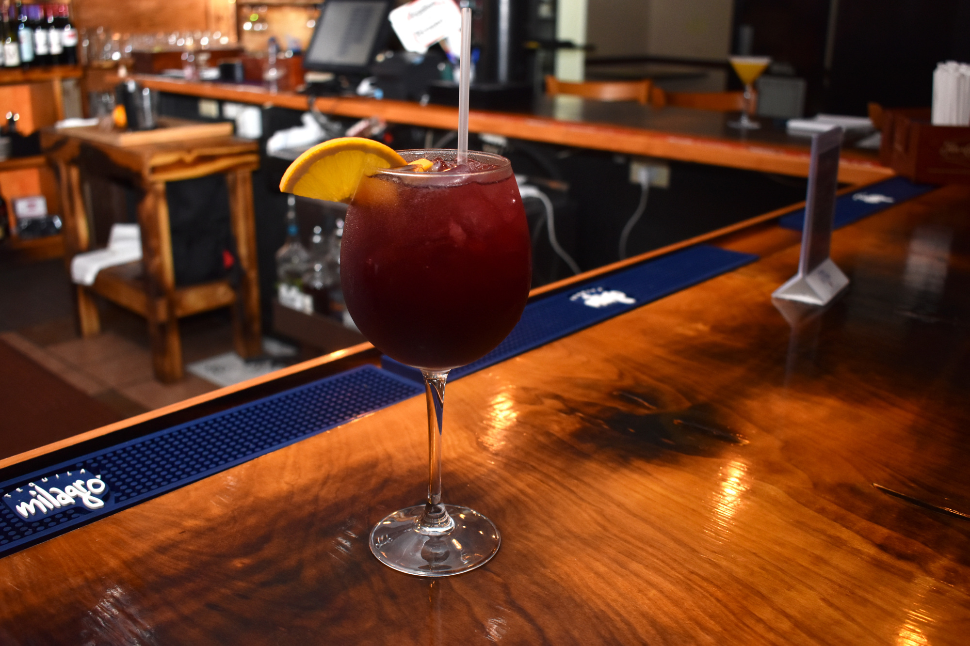 The sangria is one of the most popular drinks during happy hour at Brasa & Pisco. Photo by Niki Kottmann
