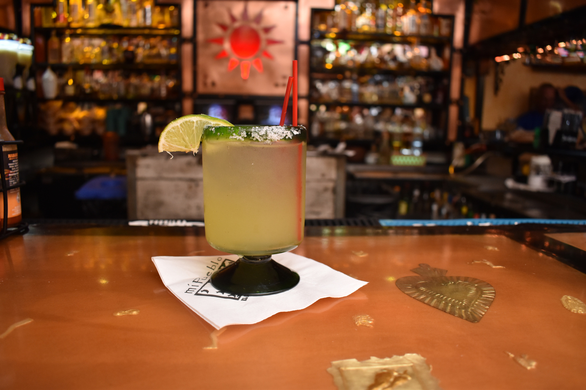  The house margarita is one of the most popular drinks during happy hour at Mi Pueblo. Photo by Niki Kottmann