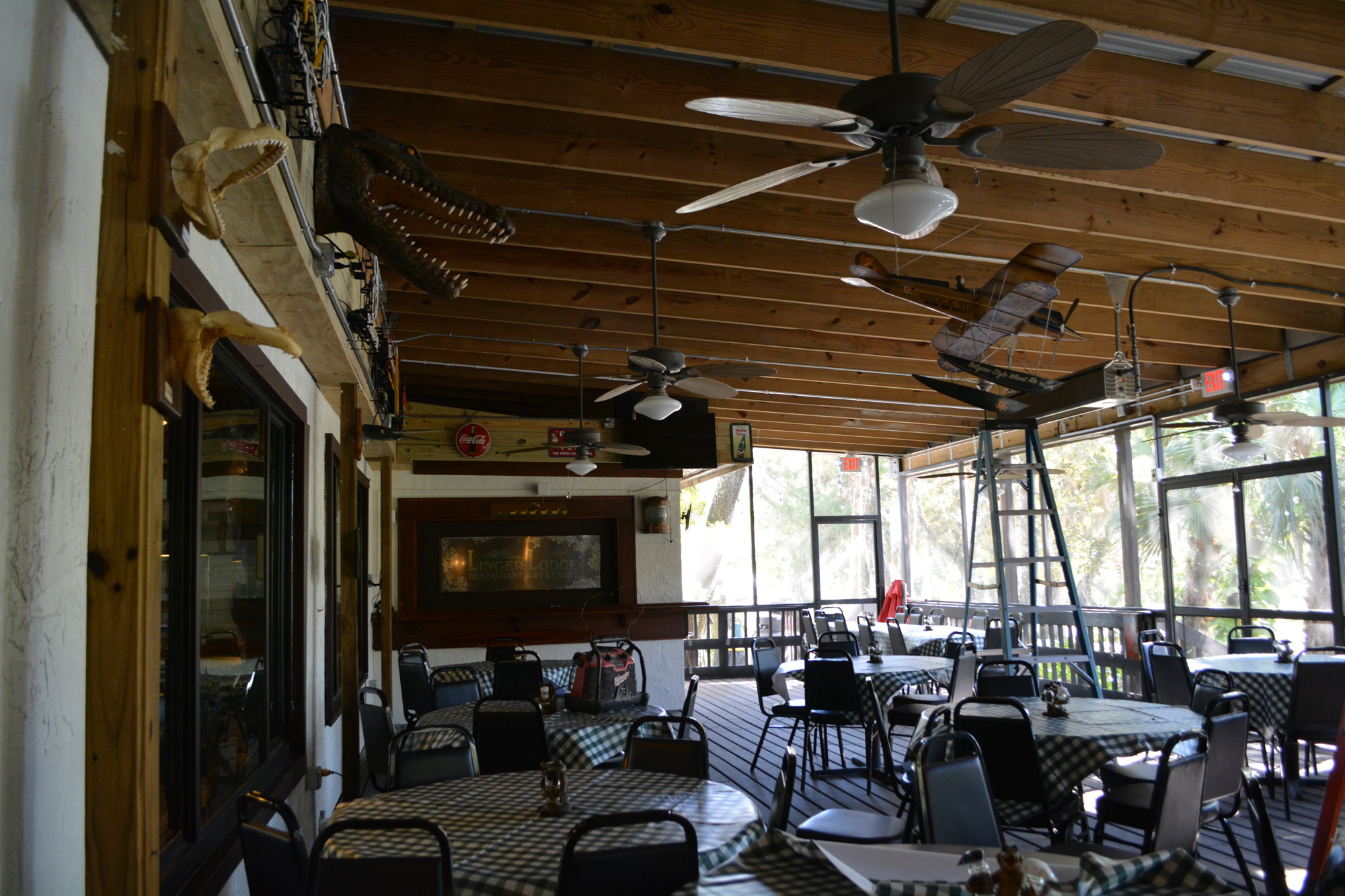 The outdoor patio seats as many people as inside. The new owners plan to add a few tables outside the patio, as well.
