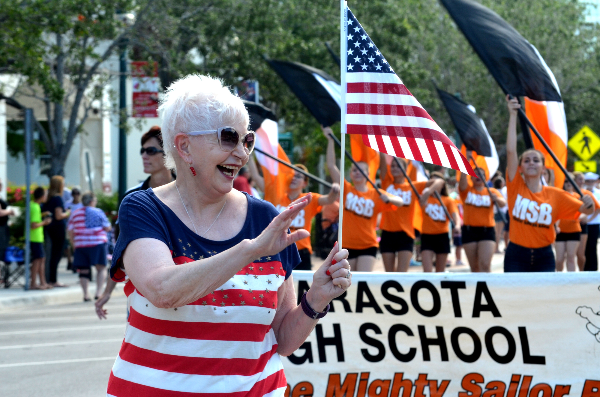 Sarasota residents lined the city streets to honor the nation's fallen.