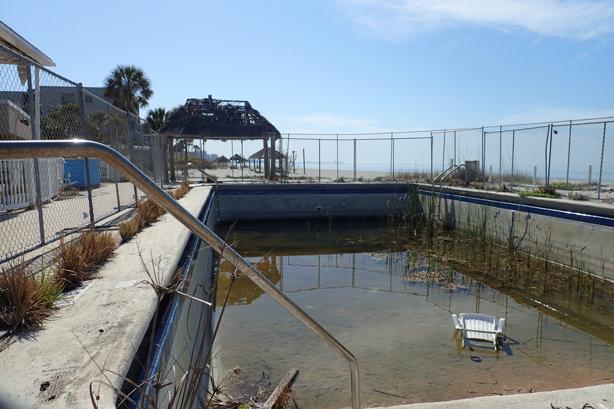 The existing property, once a renowned resort and tennis facility, continues to deteriorate. 