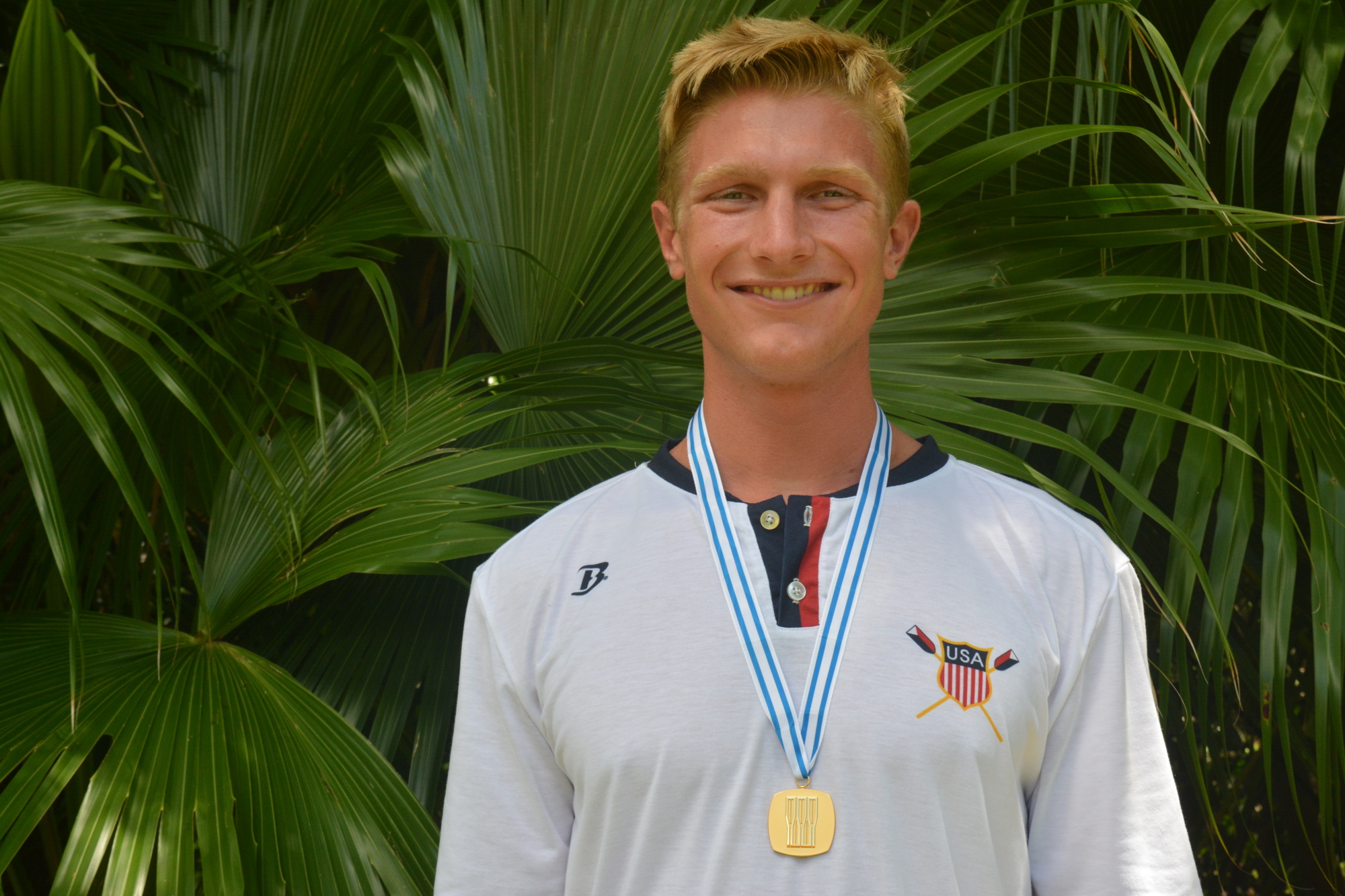 Clark Dean became the first American to win the men's single scull race at the World Rowing Junior Championships in 50 years.
