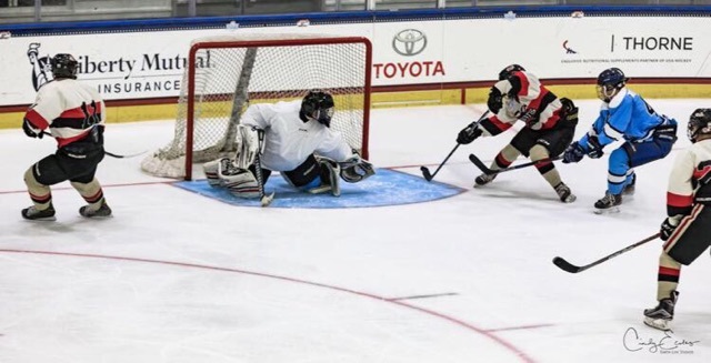 Patrick Kenefick (11) assists on an Admirals goal. Courtesy photo.