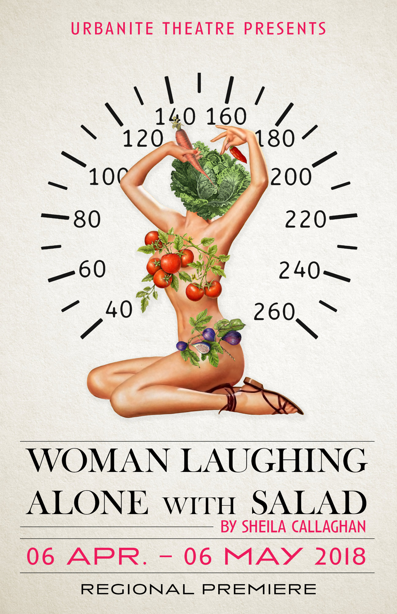 ‘Women Laughing Alone with Salad’’ runs through May 13.