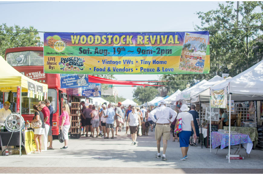 In August, the Farmer's Market hosted a Woodstock Revival event.