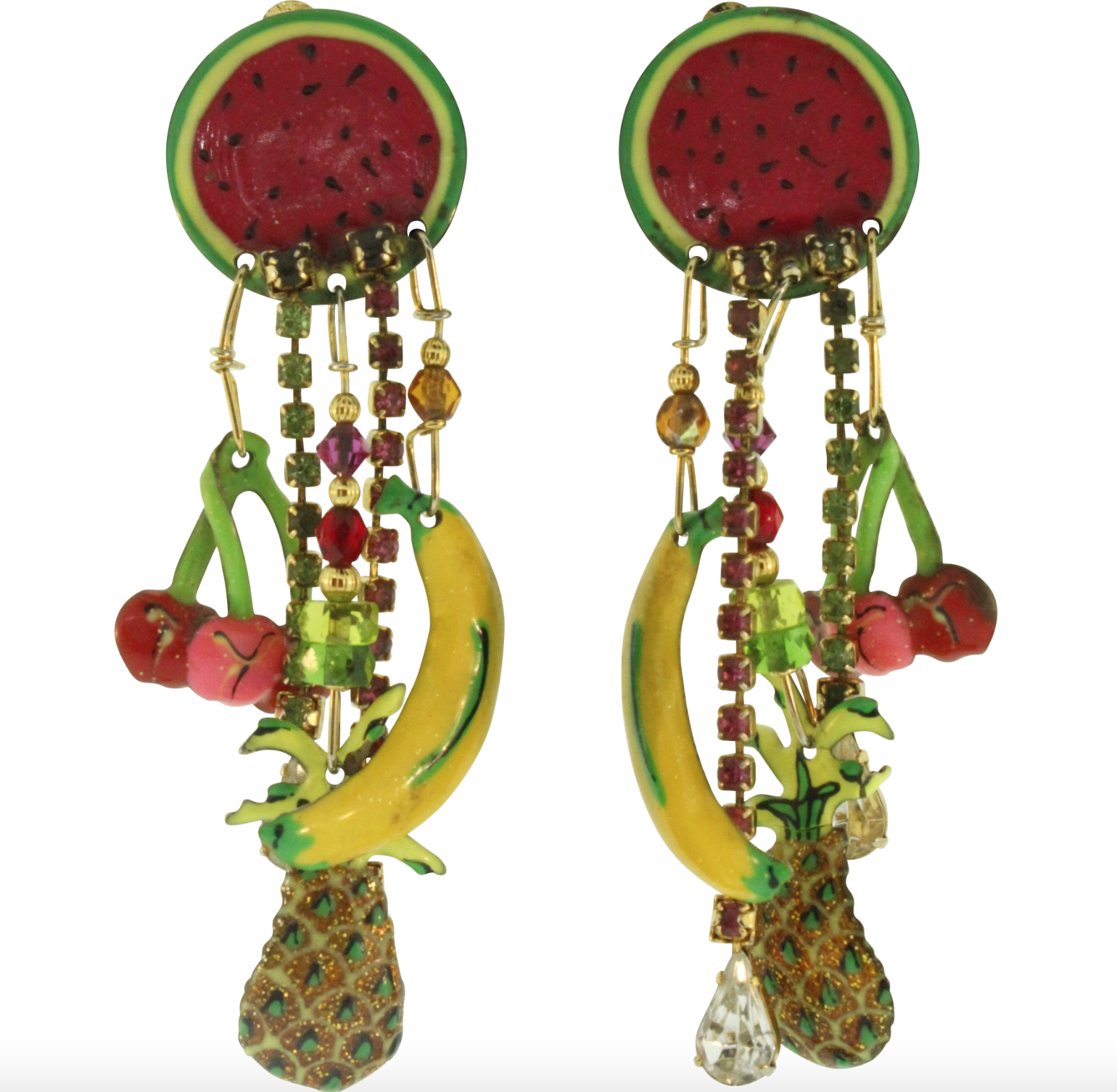 Fruit earrings will be available at Apricot Lane, St. Armands, $29. 