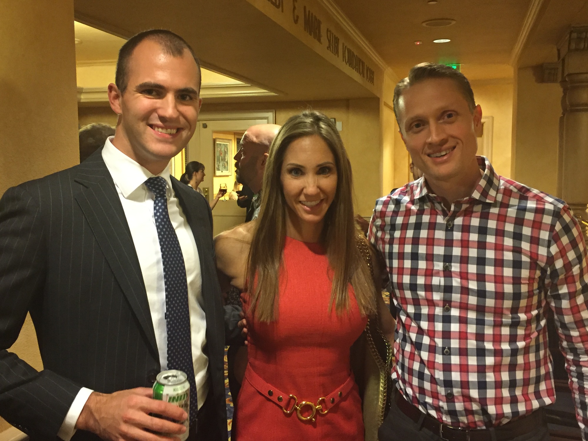 Alexander Bowland and Jamie and Adam Still attend the Da Capo Society Fall Kick Off on Oct. 26 at the Sarasota Opera House. Courtesy photo