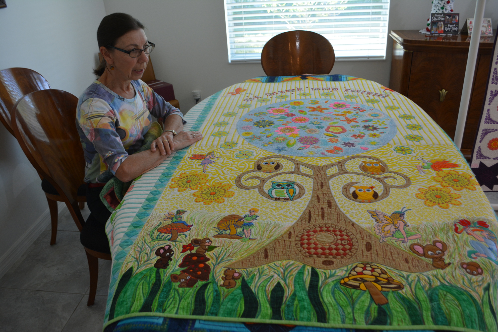 Evelyn Townsend said has made about 70 quilts over the years.