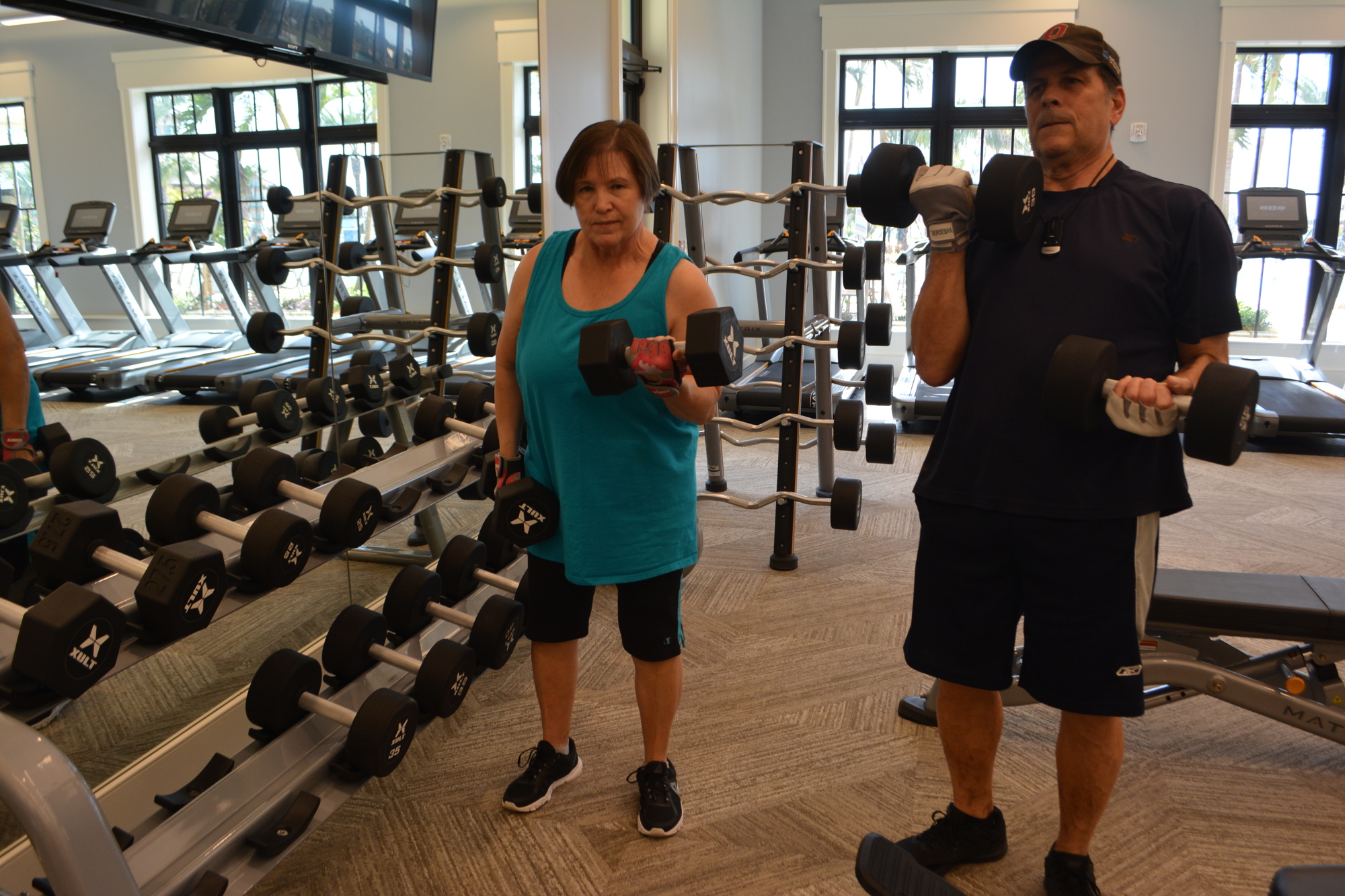 Del Webb residents Charlene and Chris Moretto said they love the new clubhouse's facilities.