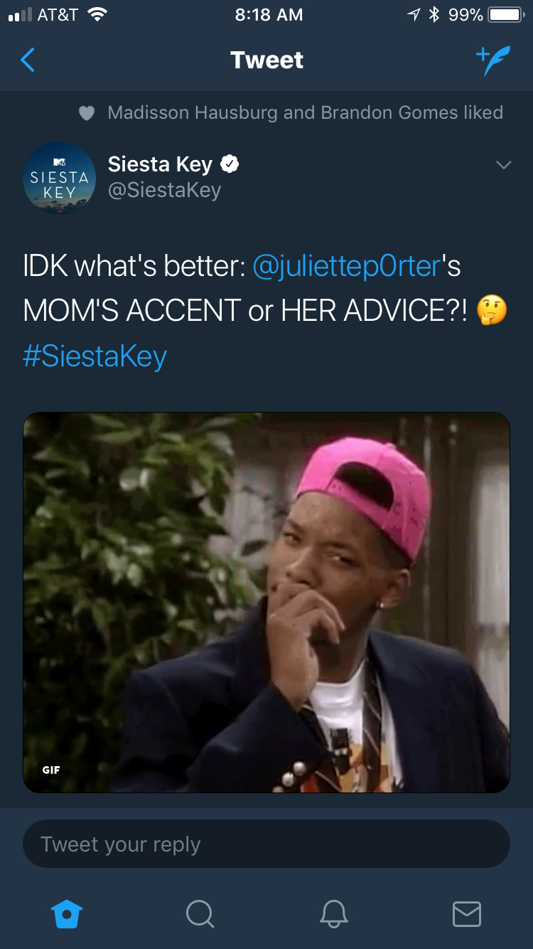 Juliette's mom's accent and advice give us life, and we are so thankful for her, and for this tweet.