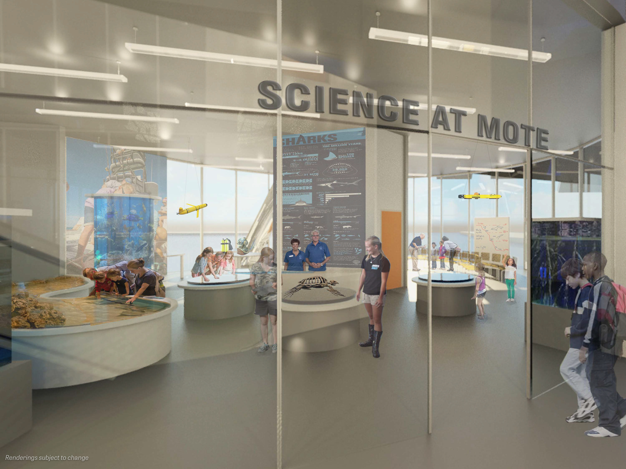  A rendering of a proposed teaching lab at the new facility. Photo courtesy of Mote.