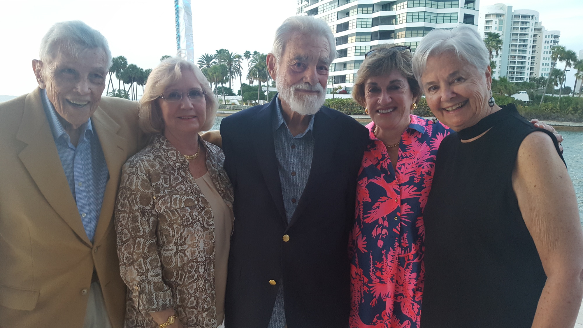 Jack Shea, Lynne and Tim Seibert, Susan Sherman and Pam Baran