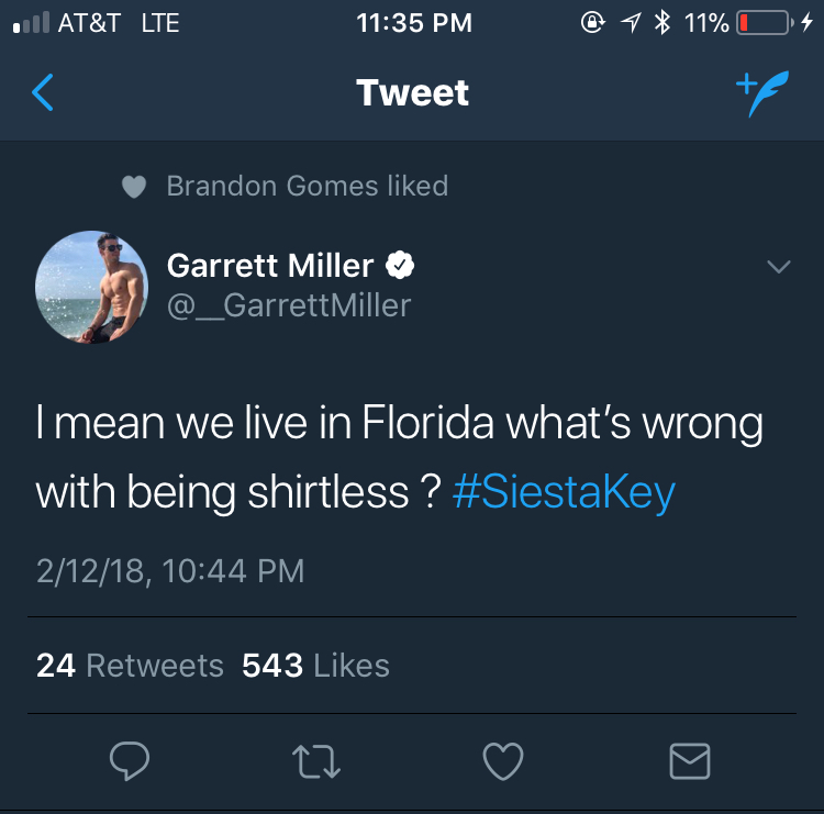 Hannah was hating on shirtless Garrett, but he isn't wrong here.