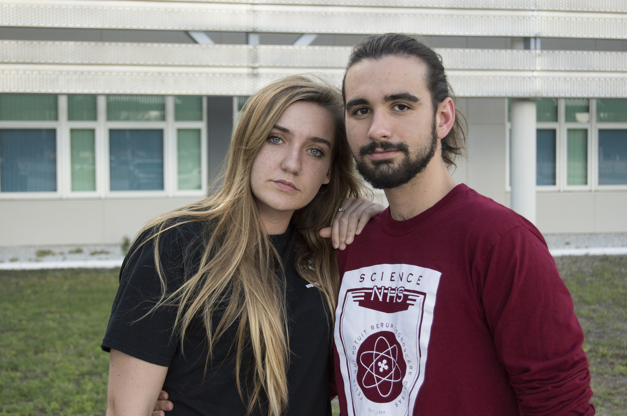 Katy Cartlidge and Anton Kernohan had the idea to organize a walkout and subsequent rally at Riverview High School.