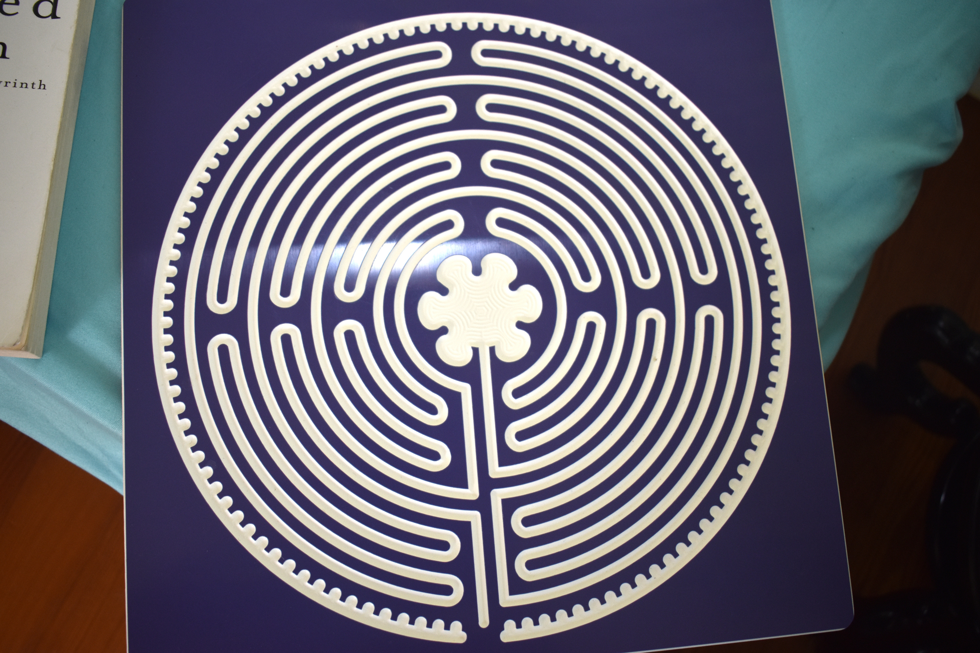 This is an example of a labyrinth pattern. Unlike mazes, labyrinths only have one way in and one way out.