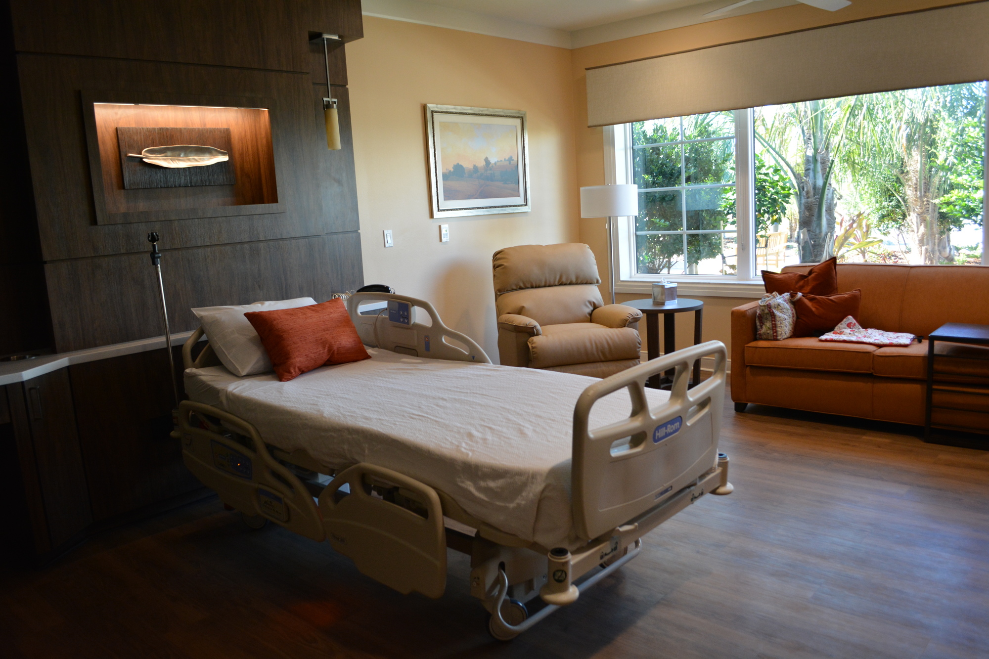 Bedrooms in the new Lakewood Ranch Hospice House are more than 300 square feet and have space for family to stay.