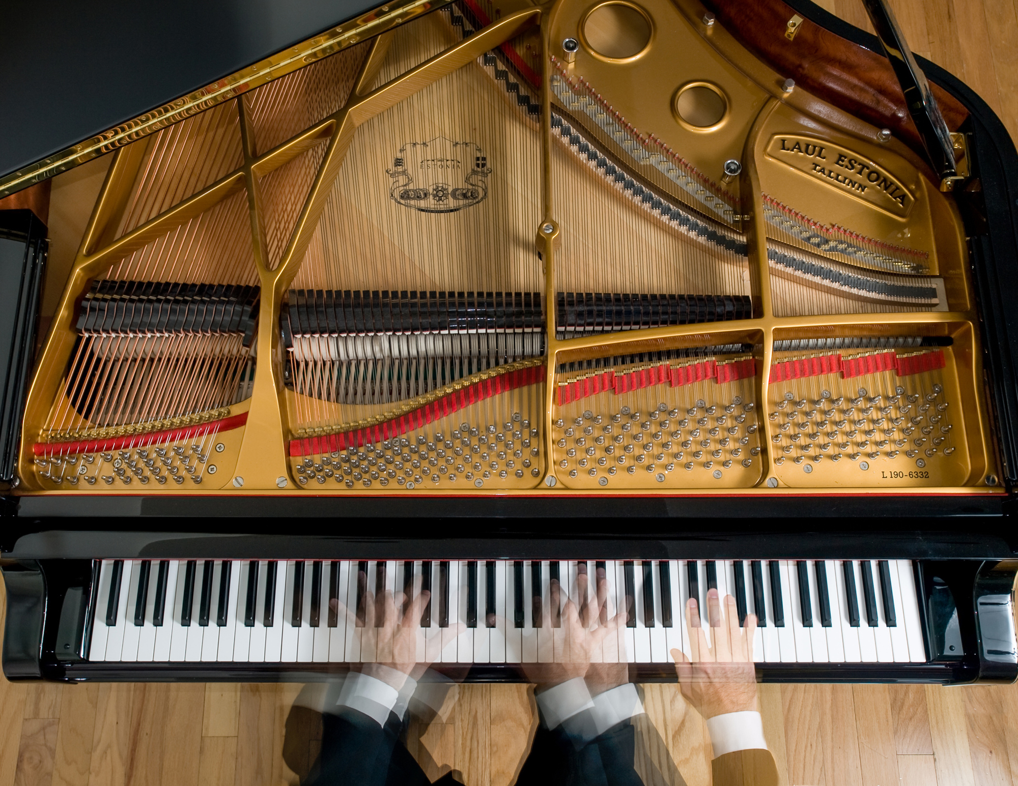 Jonathan Spivey half-jokingly compared picking out the new concert grand piano to choosing a wife. Courtesy photo 