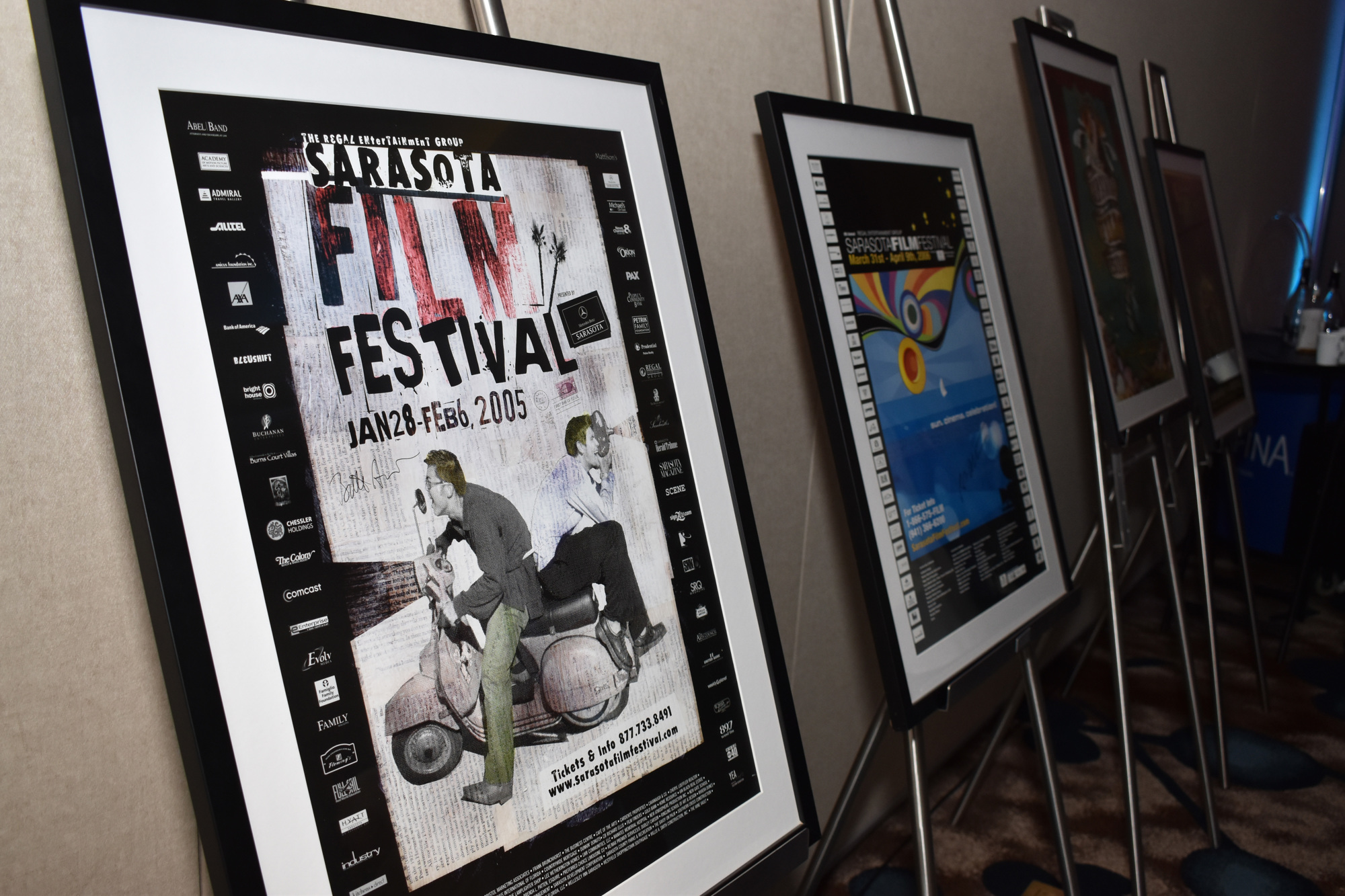 Several posters from past festivals were on display. Photo by Niki Kottmann